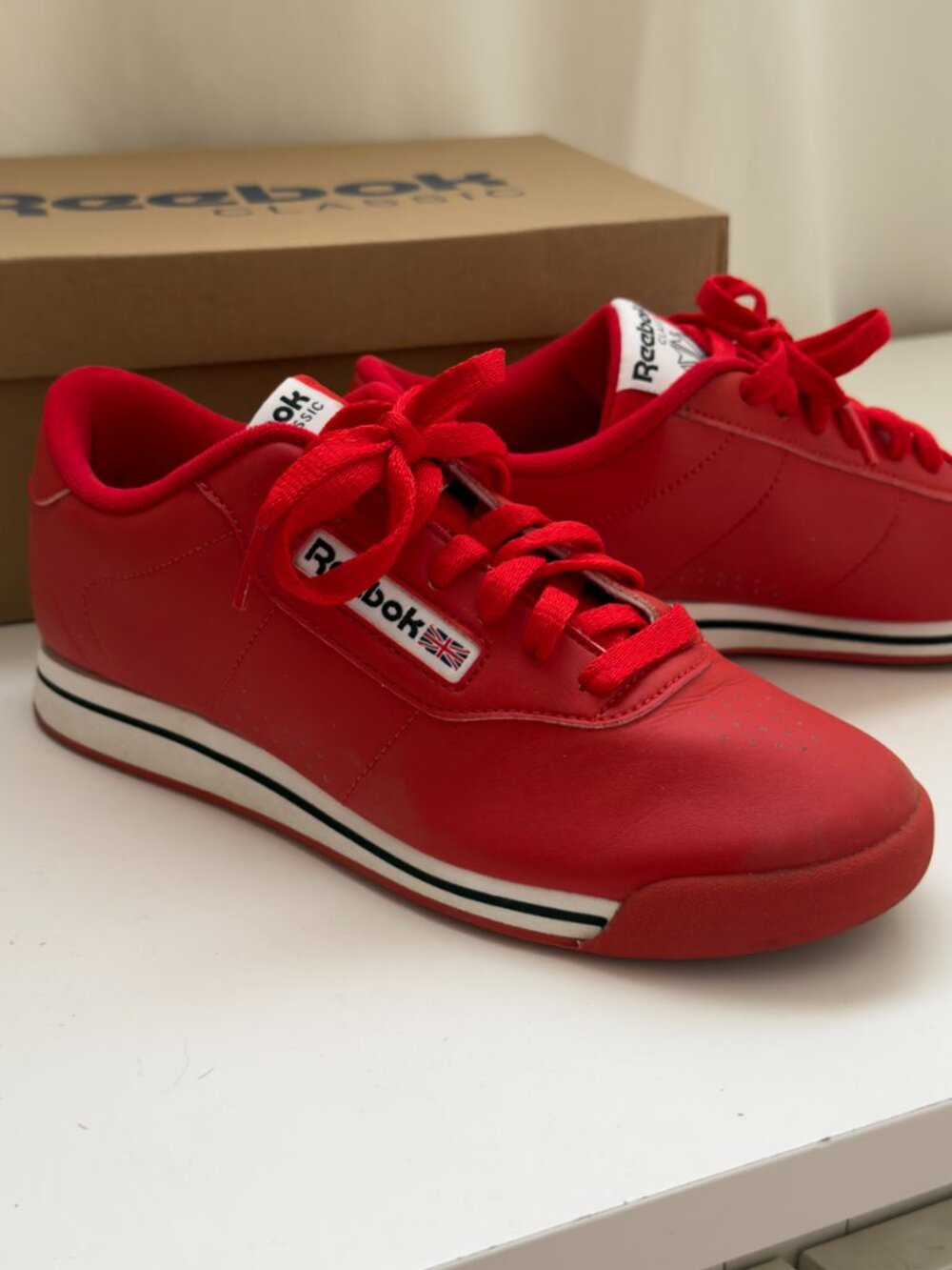 Reebok red sneaker
